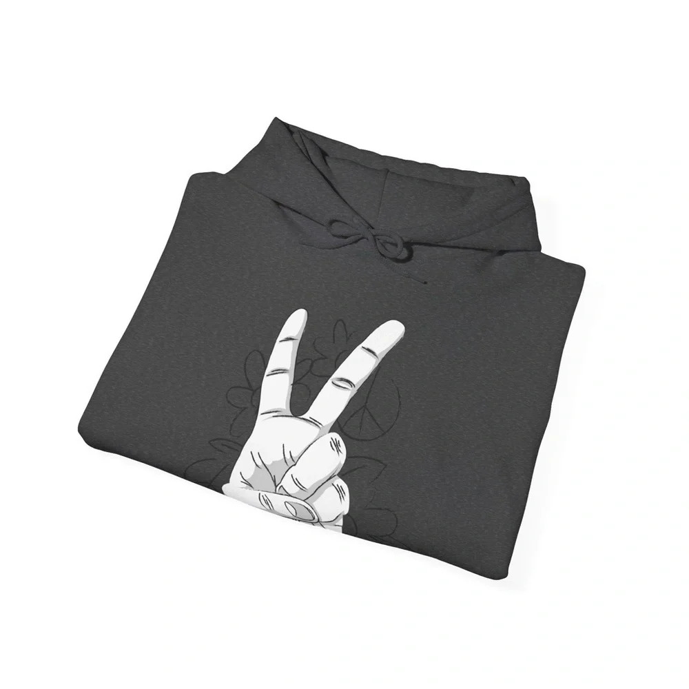 “Peace is Proud” Custom Graphic Design Unisex Hoodie - Picture 7 of 11